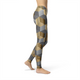Women's Leggings Avery Golden Geometric Activewear Yoga Leggings Made in the USA