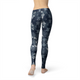 Women's Leggings Avery Digital Blue Camo Activewear Yoga Leggings Made in the USA