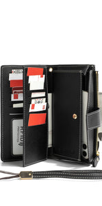 PU Leather Wallet, Card Slots Wallet for Women