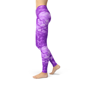 Jean Purple Batik Leggings