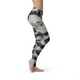 Women's Leggings Jean Digital Grey Camo Leggings Activewear Yoga Leggings Made in the USA