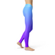 Women's Leggings Avery Blue Purple Ombre Activewear Yoga Leggings Made in the USA