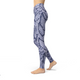 Women's Leggings Jean Blue Snake Skin Leggings  Activewear Yoga Leggings Made in the USA