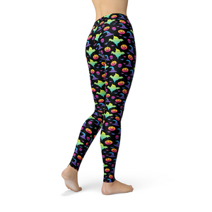 Jean Rainbow Halloween Leggings