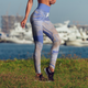 Women's Leggings Beverly Blue Liquid Leggings Activewear Yoga Leggings Made in the USA