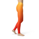 Jean Yellow Red Ombre Leggings