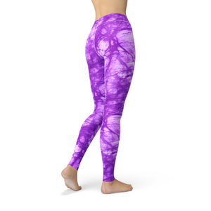 Jean Purple Batik Leggings