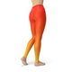 Jean Red Yellow Ombre Leggings