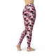 Jean Red Pink Hearts Leggings