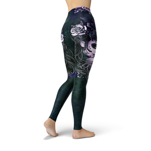 Women's Leggings Jean Female Sugar Skull Legging Activewear Yoga Leggings Made in the USA