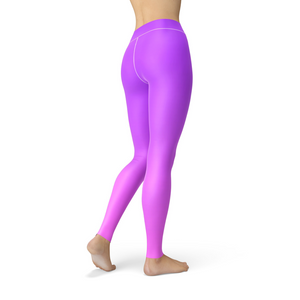 Jean Purple Pink Ombre Leggings