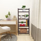 4-Tier Ladder Shelf, Multifunctional Ladder-Shaped Bookcase Storage Shelves, Bamboo Plant Stand Flower Pots Holder, Display Rack for Living Room Bathroom Bedroom Kitchen