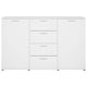 Sideboard White 47.2"x14"x29.5" Chipboard