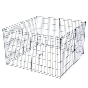 24"  30'' Tall Wire Fence Pet Dog Cat Folding Exercise Yard 8 Panel Metal Play Pen