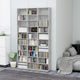 CD Cabinet Concrete Gray 40.6"x9"x69.9" Chipboard