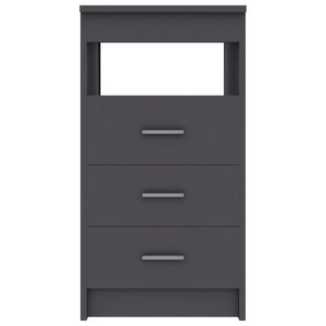 Drawer Cabinet Gray 15.7"x19.7"x29.9" Chipboard