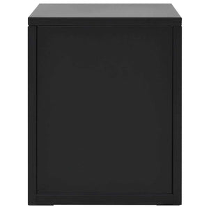 Filing Cabinet with 5 Drawers Metal 11"x13.8"x13.8" Black