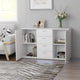 Sideboard White 47.2"x14"x29.5" Chipboard