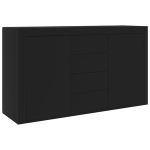 Sideboard Black 47.2"x14.2"x27.2" Chipboard