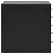 Filing Cabinet with 5 Drawers Metal 11"x13.8"x13.8" Black