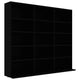 CD Cabinet Black 40.6"x9"x35.2" Chipboard