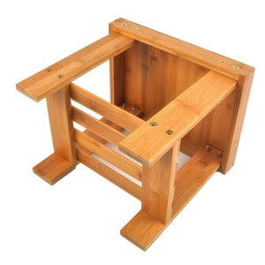 New Children Bench Bamboo Stool bathroom living room Foot Rest Stool Wood Color