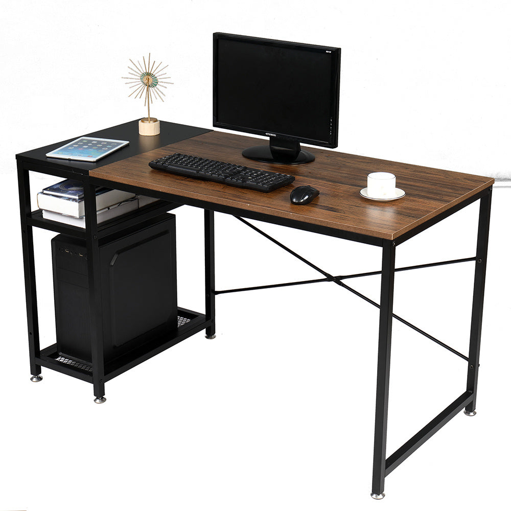 Tangkula Computer Desk Study Writing Table Small Space W/ Drawer