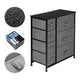 Dresser With 7 Drawers - Furniture Storage Tower Unit For Bedroom, Hallway, Closet, Office Organization - Steel Frame, Wood Top, Easy Pull Fabric Bins, Grey