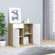 Sideboard White and Sonoma Oak 31.5"x14.1"x29.5" Chipboard