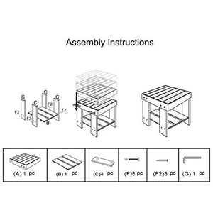 New Children Bench Bamboo Stool bathroom living room Foot Rest Stool Wood Color