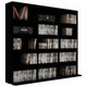 CD Cabinet Black 40.6"x9"x35.2" Chipboard