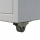 File Cabinet with 5 Drawers Gray 27" Steel