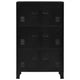 vidaXL Filing Cabinet with 6 Doors Industrial Black 29.5"x15.7"x47.2" Steel