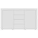 Sideboard White 47.2"x14.2"x27.2" Chipboard