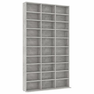 CD Cabinet Concrete Gray 40.6"x9"x69.9" Chipboard