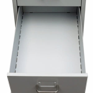 File Cabinet with 5 Drawers Gray 27" Steel