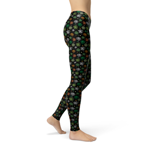 Women's Leggings Avery Colored Clovers Activewear Yoga Leggings Made in the USA