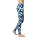 Women's Leggings Avery Blue Camo Activewear Yoga Leggings Made in the USA